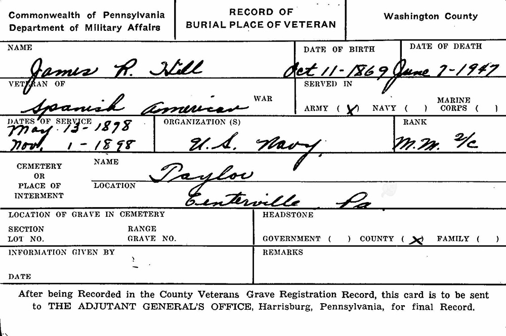 veteran burial